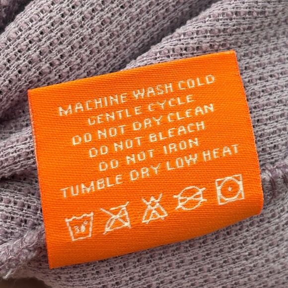 Negative Space Purple Ribbed Chenille Crewneck Long Sleeve Pullover - Picture 10 of 10